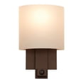 thumbnail image 2 of Kalco Lighting Espille 1-light Transitional Glass Wall Sconce in Bronze, 2 of 2