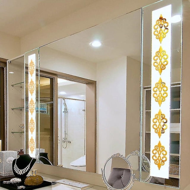 10 Uds. Azulejos autoadhesivos pegatinas de pared de espejo 3d calcomanías de pared decoración del hogar sala de estar cartel de balcón