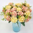 thumbnail image 3 of Billuyoard Flor de té de Hortensia, rosas, girasoles, ramo de flores artificiales para el hogar, Hotel, boda, fiesta, tela de seda, decoración Flores artificiales champán Billuyoard HA6641-01B, 3 of 6