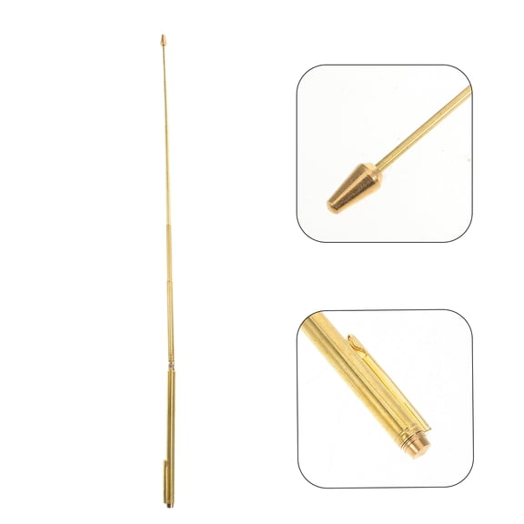 LEORX Golden Folding Water Dowsing Rod Telescopic Brass Divining Pole for Daily Use