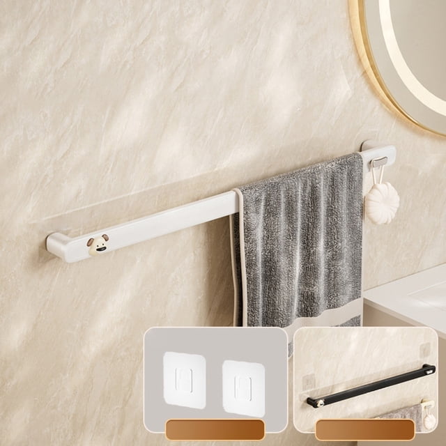 Household Bath Towel Rack Bathroom Storage Slippers Rack Toilet Toilet Wall Mounted Storage Rack Bathroom Towel Rack