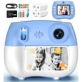 thumbnail image 1 of Cámara Yakry Kids Instant Print con juegos y reproductor de MP3, color azul, 1 of 9