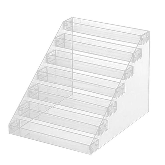 yotijay Multifunctional Acrylic Stands Clear Storage Organizer Stepped Display Stand for Seven-tiers