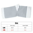 thumbnail image 4 of Tobillo Compresión Unique Bargains Manga Calcetines, Blanco Gris, Tamaño L/XL, 4 of 7
