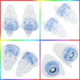 thumbnail image 4 of Tapones para los oídos con reducción de ruido de alta fidelidad de 27 dB, protección auditiva para conciertos, bateristas y fiestas (azul), 4 of 14