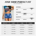 thumbnail image 3 of KLL Compass Pattern Workout Shorts for Women Scrunch Short Gym Yoga Running Sport Active Exercise Fitness Shorts, 3 of 5