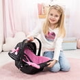thumbnail image 5 of Bayer Design Dolls: Asiento de coche de lujo: Corazones negros y rosas - Accesorio de juego de simulación para muñecas/peluches de hasta 18 pulgadas, a partir de 3 años, grande, 5 of 5