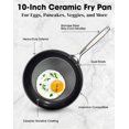 thumbnail image 2 of Gotham Steel PRO 10 Inch Ceramic Non Stick Frying Pans, Hard Anodized Frying Pans Nonstick Skillet, Ultra Lightweight Skillet, Stay Cool Handles, Induction Oven and Dishwasher Safe, Non Toxic, 2 of 7