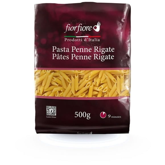 Fiorfiore bronze dyed 12.5% proteins Penne Rigate Pasta, 500 g (17,6 oz) 12,5% proteins