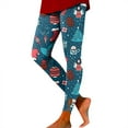 thumbnail image 2 of Ladies' Christmas Fashion Casual Colorful Printed Hollow Tight Pants Lifting Fitness Leggings Leggings Yoga Pants Womens Leggings for Work Legging Packs for Women Outfits Postpartum Sweatpants for, 2 of 5