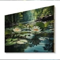 thumbnail image 2 of Designart "Country beauty Tranquil Pond" Countryside Print on Natural Pine Wood, 2 of 5