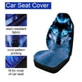 thumbnail image 3 of Car Seat Cover Universal Seat Protector Wolf Style for SUV, Truck, Van, Sedan, 2PCS, 3 of 6