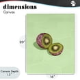 thumbnail image 4 of Stupell Industries Art Deco Green Glimmer Kiwi Canvas Art, 16 x 20, by LISH Creative, 4 of 8