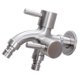thumbnail image 4 of G1/2 304 Stainless Steel Double Tap Seal Tape Multifunctional Two Way Tap 2*handles For Bathroom Kitchen Faucets, 4 of 10