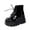 a_Black Platform Ankle Boots, variant on hopeusnice Women's Platform Boots Lace Up Ankle Boots Chunky Heel Wedge Boots Fashion Boots Platform Shoes Womens Platform Sneakers High Black 41