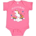 thumbnail image 3 of Inktastic Believe In Unicorns Girls Baby Bodysuit, 3 of 5