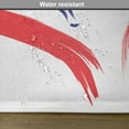 thumbnail image 6 of Ambesonne Love Place Mats Set of 4, Brush Drawing Heart Sign, Standard Size, Red Blue White, 6 of 6