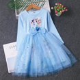 thumbnail image 1 of Disney Girl Frozen Anna Elsa Kids Princess Lentejuelas Vestidos Niño Cosplay Lentejuelas Ropa Adolescente Vestido de cumpleaños Fiesta Vestidos18M Tag-90 Gao Jinjia LED, 1 of 2