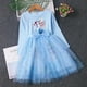 thumbnail image 1 of Disney Girl Frozen Anna Elsa Kids Princess Lentejuelas Vestidos Niño Cosplay Lentejuelas Ropa Adolescente Vestido de cumpleaños Fiesta Vestidos18M Tag-90 Gao Jinjia LED, 1 of 2
