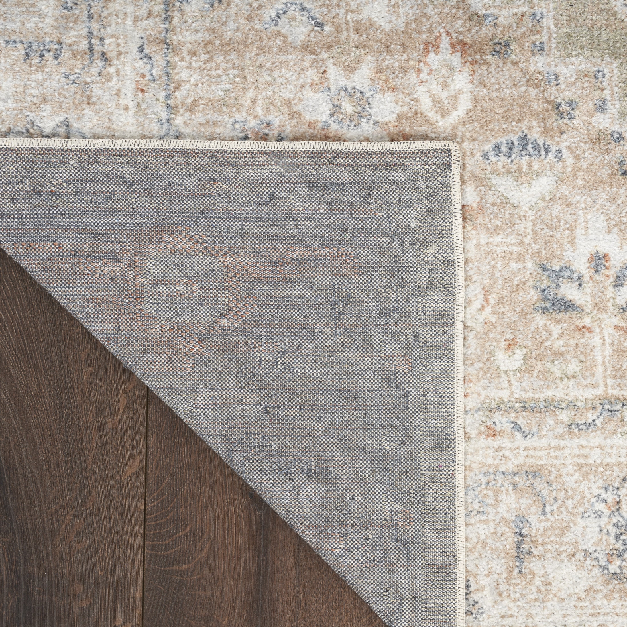 Nourison Astra Machine Washable 10' x 14' Sage Multicolor Vintage Indoor Rug