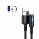thumbnail image 3 of Cable De Datos Tejido 5A Tipo C, Línea De Carga Universal De 40W, Cable De Cargador Portátil Con Luz Indicadora Led Para Teléfono Móvil, Hogar Y Oficina Advancent EL013987-02, 3 of 5