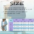 thumbnail image 3 of Clearance 2024!Overcoat for Women Casual Cardigan Three Quarter Sleeve Lightweight Dots Cardigan Draped Ruffles Cardigan, 3 of 7