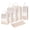 Light Brown Checkered (6 pcs), variant on 6-Piece Travel Compression Packing Cubes Set, Lightweight Luggage Organizer Bags with ID Tags, Expandable Suitcase Packing System for Travel Organization