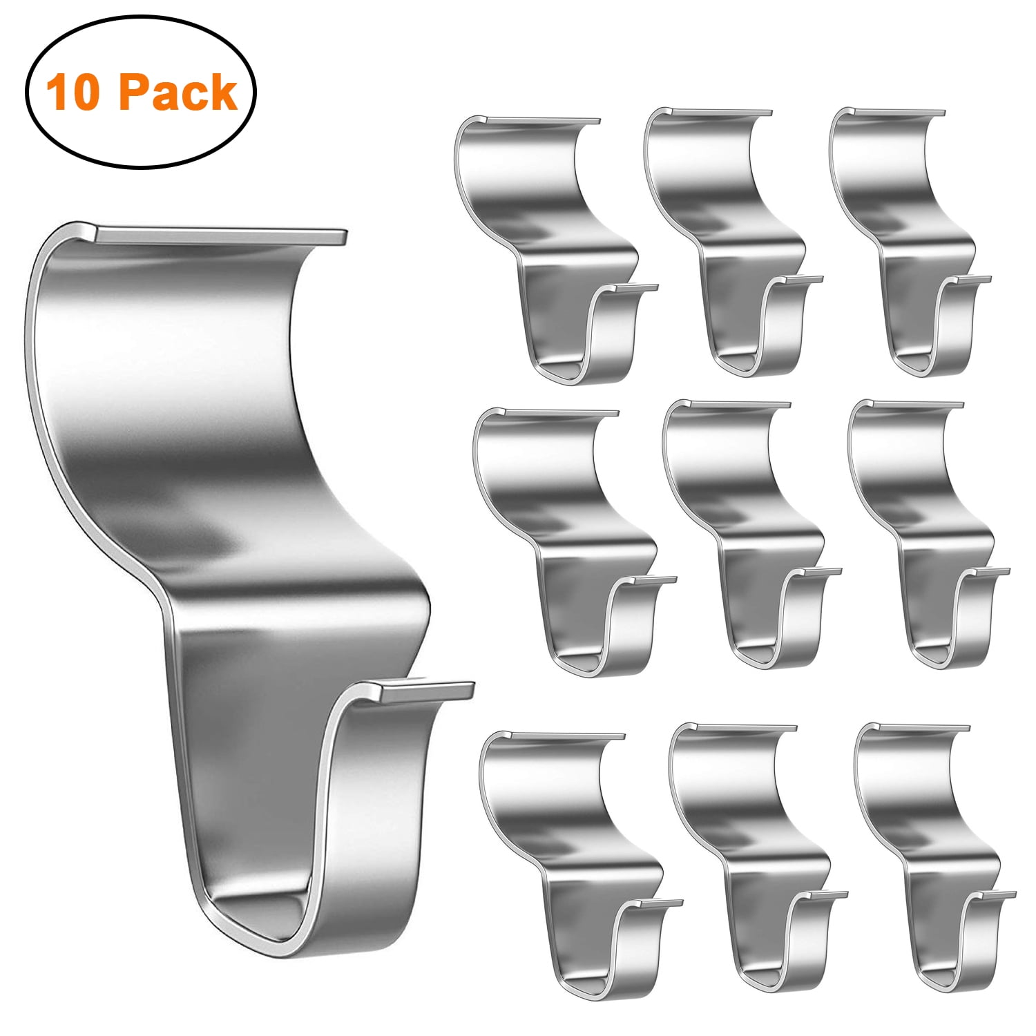 Eatelle No-Hole Needed Hooks Low Profile Vinyl Siding Clips for Hanging Hooks Heavy Duty Outdoor Light Mailbox Planter Decorations Wreath Hanger