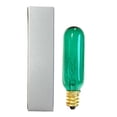 thumbnail image 3 of National Artcraft Transparent Green Tubular Light Bulb Is 15 Watts, 3 of 3