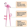 thumbnail image 2 of 4 Pcs Kid Chopsticks, Learning Chopsticks Helper For Kids, Training Chopsticks With Animals For Beginners, 2 of 4
