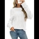 thumbnail image 2 of Suéteres de Cuello Redondo de Punto Extragrandes para Mujer L, 2 of 9