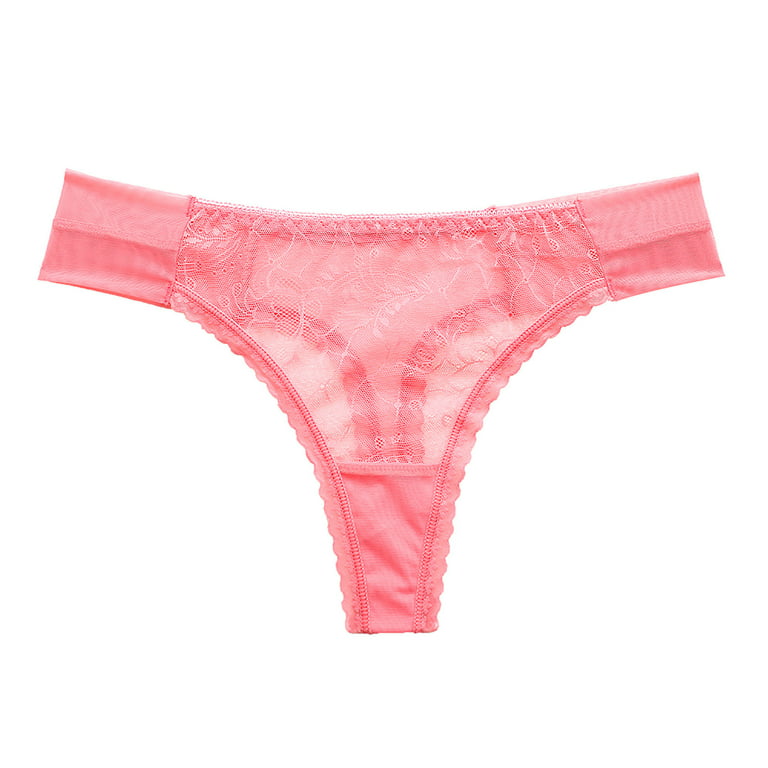 IROINNID Women's Thong Underwear High-Cut Sexy Lingerie Seamless Solid  Color Invisible Panties 