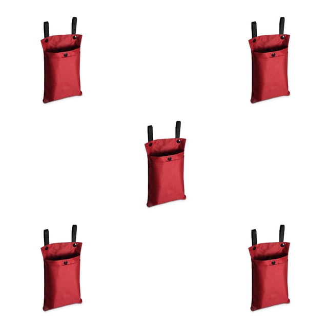ZLight Electric Scooter Front Hanging Bag Handlebar Storage Holder Pocket Oxford Cloth Outdoor Motorbike Organizer Riding Red 5Set