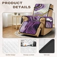 thumbnail image 3 of TSOVTHRID Purple Gold Marble Texture Print Recliner Slipcover Non Slip Lazy Boy Chair Covers for Reclining Chair with Pocket Soft Couch Cover 1 Seat Recliner Sofa Slipcovers for Living Room, 3 of 7
