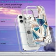 thumbnail image 4 of Casetego for iPhone 15 Pro Max Case 6.1",Shiny Bling Marble Full Body Pro Maxtective Support Wireless Charing Bumper Rugged Anti-Scratch Hybrid Rubber Case Cover,Blue Gold, 4 of 6