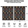 thumbnail image 2 of Blackout Kids Curtains,Colorful Skull Flower Pattern Childrens Insulated Curtains Set Of 2,Bedroom Essentials,Toddler Room Decor 52"x63", 2 of 5