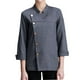 thumbnail image 4 of Chaqueta de abrigo unisex Ropa de camarero Uniforme de cocina Ropa Ropa para servicio Pub , gris, M Salvador Dali chaqueta de cocinero, 4 of 10
