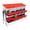 Red (with bracket legs), variant on Chicken Nesting Box, 8/10 Compartments Nesting Boxes for Chickens, Chicken Laying Boxes with Metal Leg, Roll Away Nesting Box for Chickens Laying Egg with Lid Cover to Protect Eggs