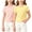 2pcs Pink+Yellow, variant on Girls Short Sleeve T-Shirts Summer Cute Ruffle Crew Neck Shirts Toddler Girls Solid Color Basic Tee, Sizes 4-5 Years