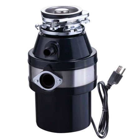 Waste Disposal Box - Yescom 1 HP 2600 RPM Garbage Disposal Continuous Feed Household for Kitchen Waste Disposer Operation With Plug Black