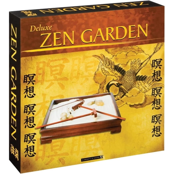 Jardín Zen Toysmith Deluxe Accesorio de Escritorio de Palo de Rosa de 23 cm
