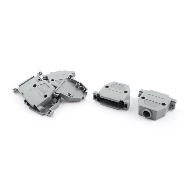 5Pcs Tapa de Plástico Gris para Protector de Conector Femenino RS232 D-SUB DB25 de 25 Pines