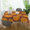 thumbnail image 6 of Coolnut Thanksgiving Pumpkin Tablecloth, Waterproof Washable Polyester Square Table Cover, Durable Tablecloth for Kitchen Dining Table Party Decor, 60"X 108", 6 of 7