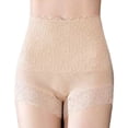 thumbnail image 2 of Xdegoge Floral Lace Boyshorts for Women High Waisted Tummy Control Panties Seamless Body Shaper Underwear Elegant Breathable Soft Stretch Briefs for Everyday Wear, 2 of 5