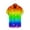 Multicolor, variant on Dianli Cotton T-Shirts for Men Button Down Rainbow Graphic Loose Fit Tops Lapel Collar Short Sleeve Tee Tops for Man Athletic Preppy Style Shirts for Office Casual Multicolor L