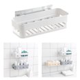 thumbnail image 2 of Shower Suction Wall Shelf Organizer for Kitchen Bathroom[White], 2 of 6