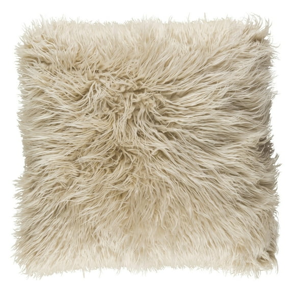 Surya Khr-1818D Kharaa 18" Wide Square Solid Pattern Polyester And Synthetic Covered Down