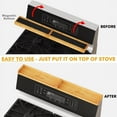 thumbnail image 4 of SpaceAid 30" Bamboo Magnetic Stove Top Shelf Organizer, Kitchen Storage Rack for Stove, 4 of 6