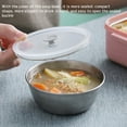 thumbnail image 2 of Boîte à Lunch Boîte à Bento Étanche Boîte à Petit-Déjeuner 2-Couche avec Compartiments Boîte de Rangement de Récipient Alimentaire Portable en Acier Inoxydable avec Fourchette Cuillère Baguettes Bol à Soupe, 2 of 11