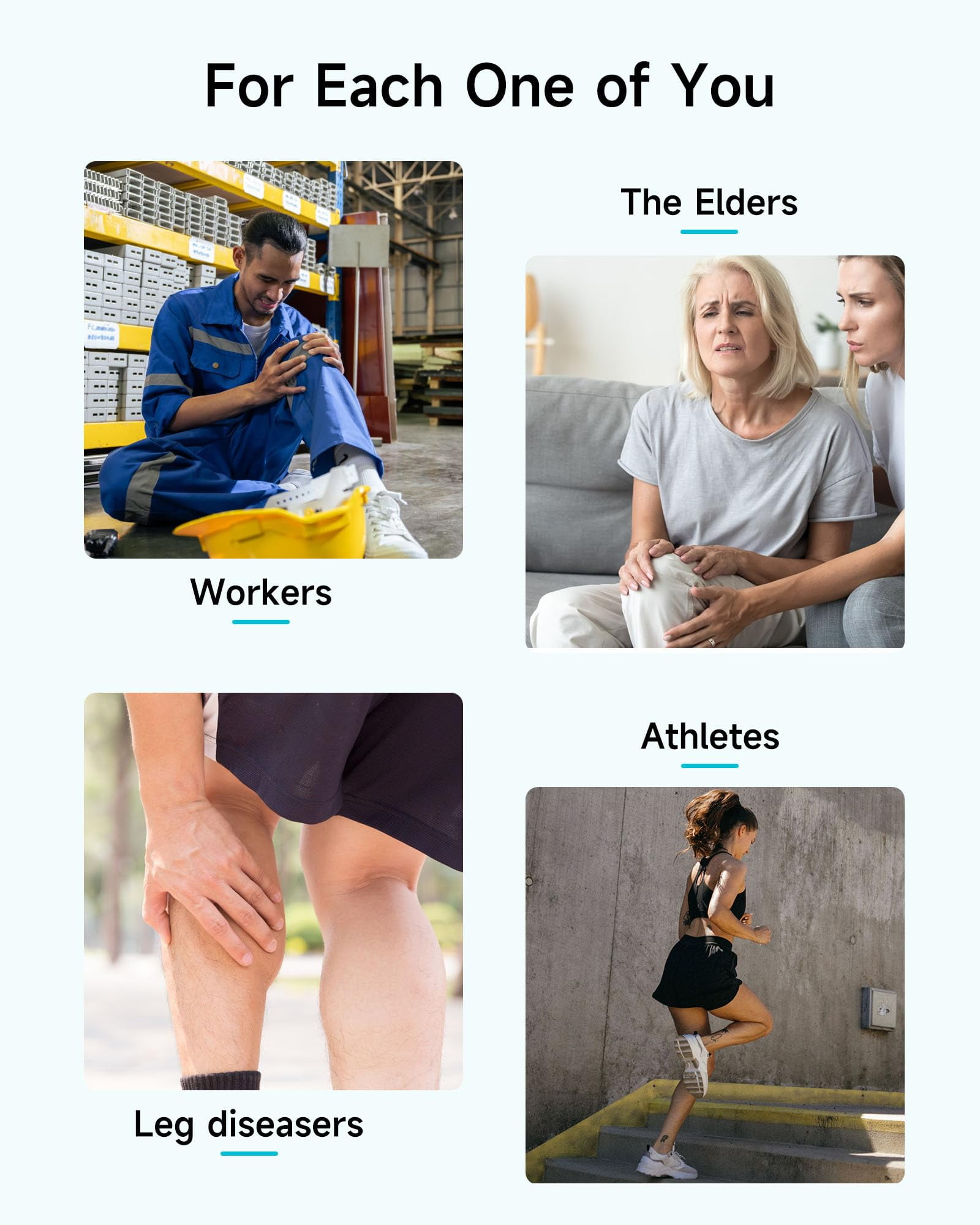 ALLJOY Leg Massager Helpful for Vericose Veins, Muscle Fatigue, Cramps, 2 Heat Levels Foot/Knee Massager,6 Modes with Memory Function Controller, Full Leg Massager, Gift for Women Men